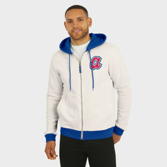 Atlanta Braves Darius Rucker Collection by Fanatics Men's Polar Fleece Full-Zip Hoodie - Cream Hoodies