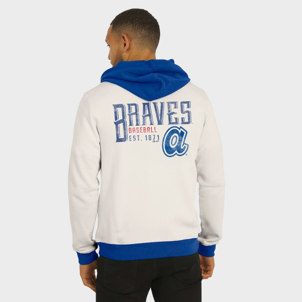 Atlanta Braves Darius Rucker Collection by Fanatics Men's Polar Fleece Full-Zip Hoodie - Cream Hoodies