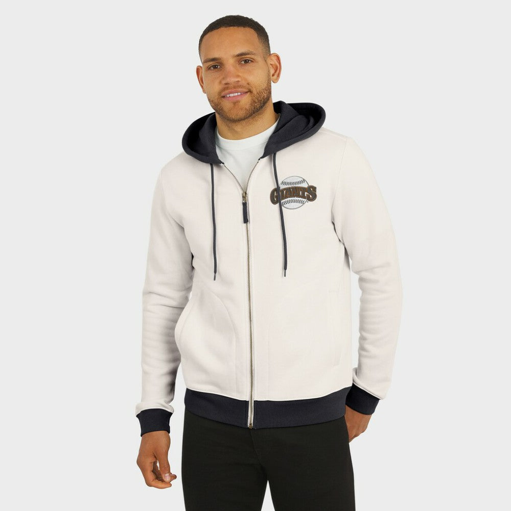 San Francisco Giants Darius Rucker Collection by Fanatics Men's Polar Fleece Full-Zip Hoodie - Cream Hoodies