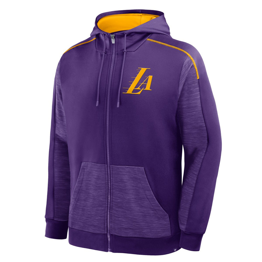 Los Angeles Lakers Back Door Cut Play Defender Full-Zip Hoodie Purple - Fanatics