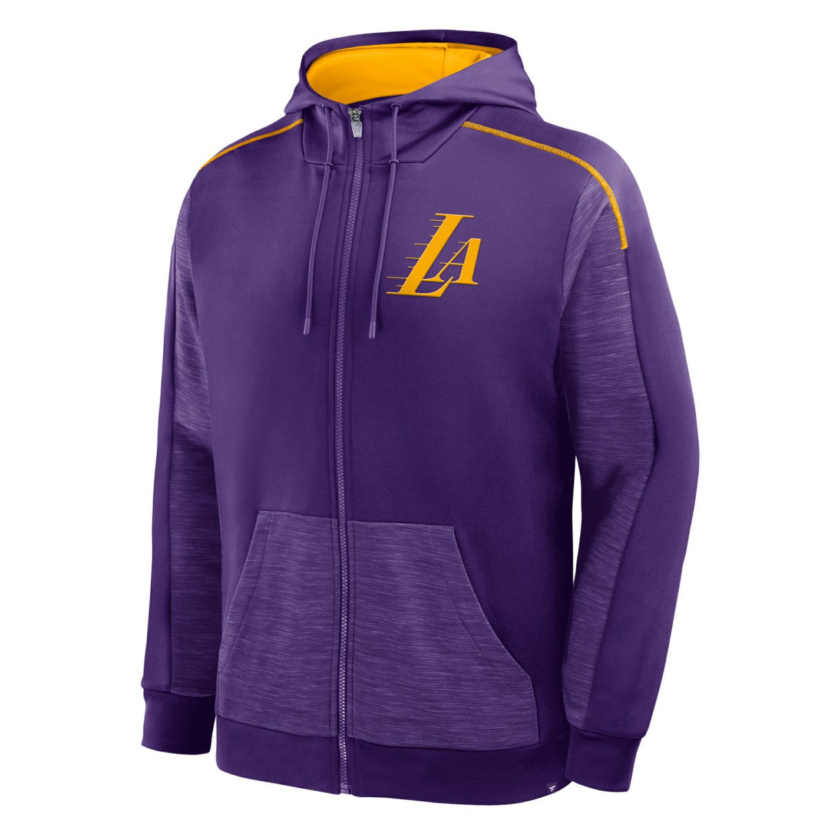 Los Angeles Lakers Back Door Cut Play Defender Full-Zip Hoodie Purple - Fanatics