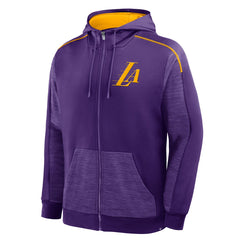 Los Angeles Lakers Back Door Cut Play Defender Full-Zip Hoodie Purple - Fanatics