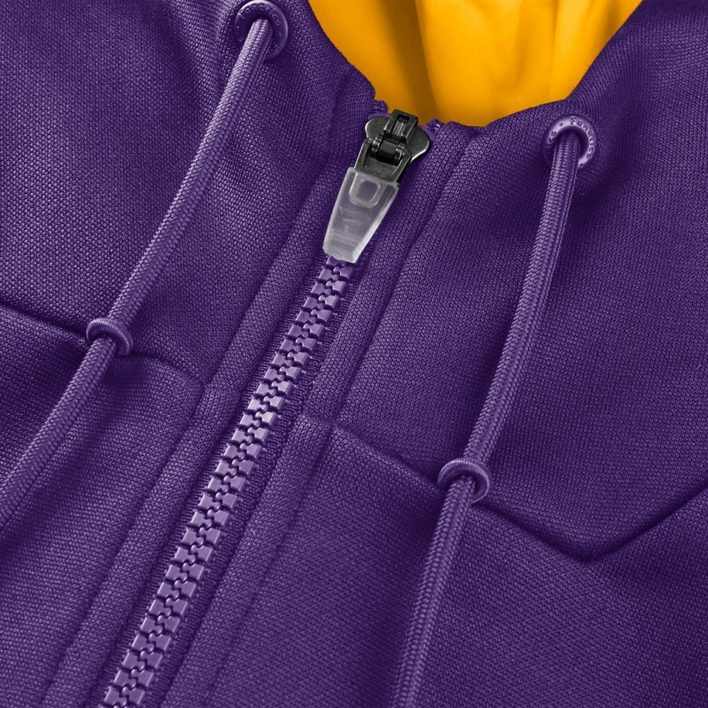 Los Angeles Lakers Back Door Cut Play Defender Full-Zip Hoodie Purple - Fanatics