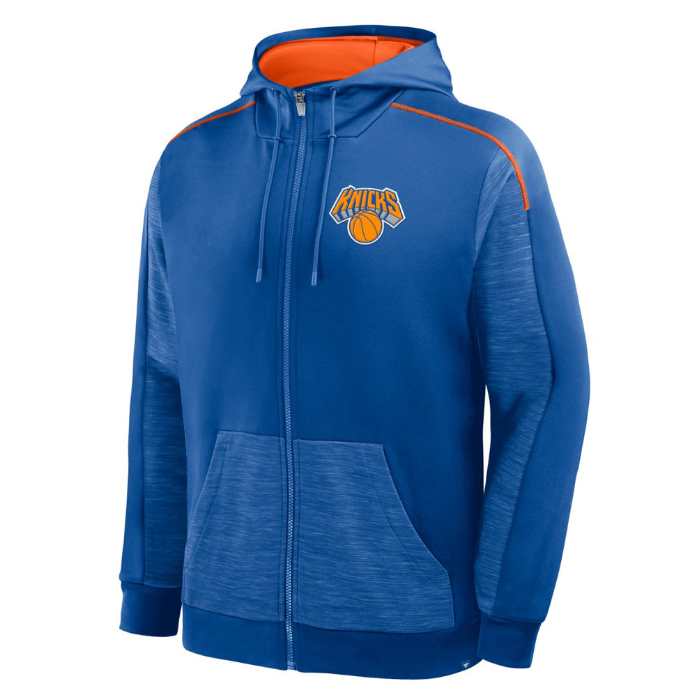 New York Knicks Back Door Cut Play Defender Full-Zip Hoodie Blue - Fanatics