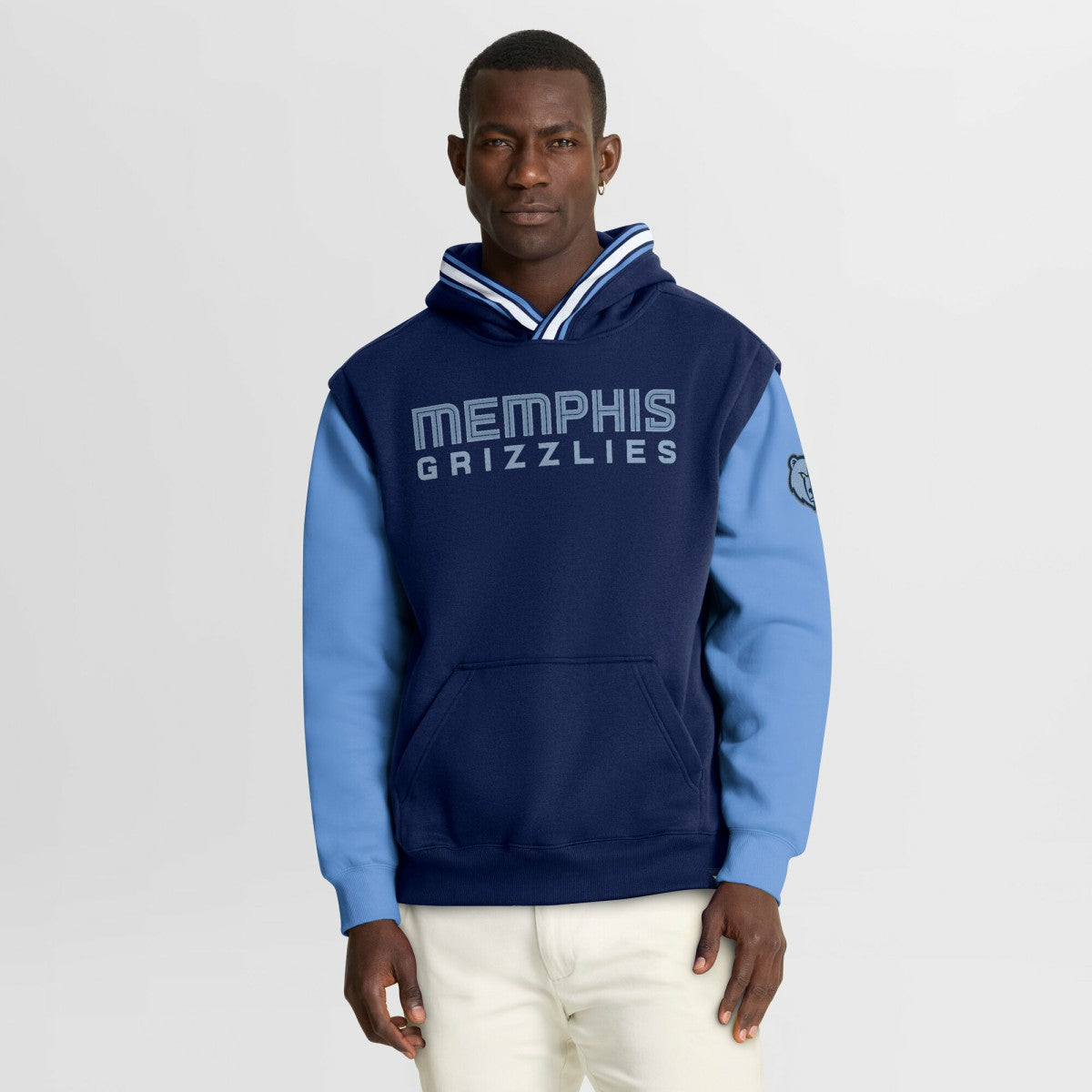 Memphis Grizzlies Half Court Shot Clock Fastbreak Hoodie Navy/Blue - Fanatics