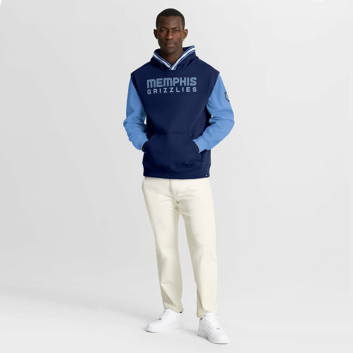 Memphis Grizzlies Half Court Shot Clock Fastbreak Hoodie Navy/Blue - Fanatics
