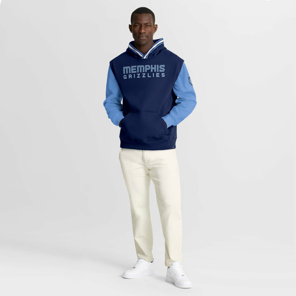 Memphis Grizzlies Half Court Shot Clock Fastbreak Hoodie Navy/Blue - Fanatics