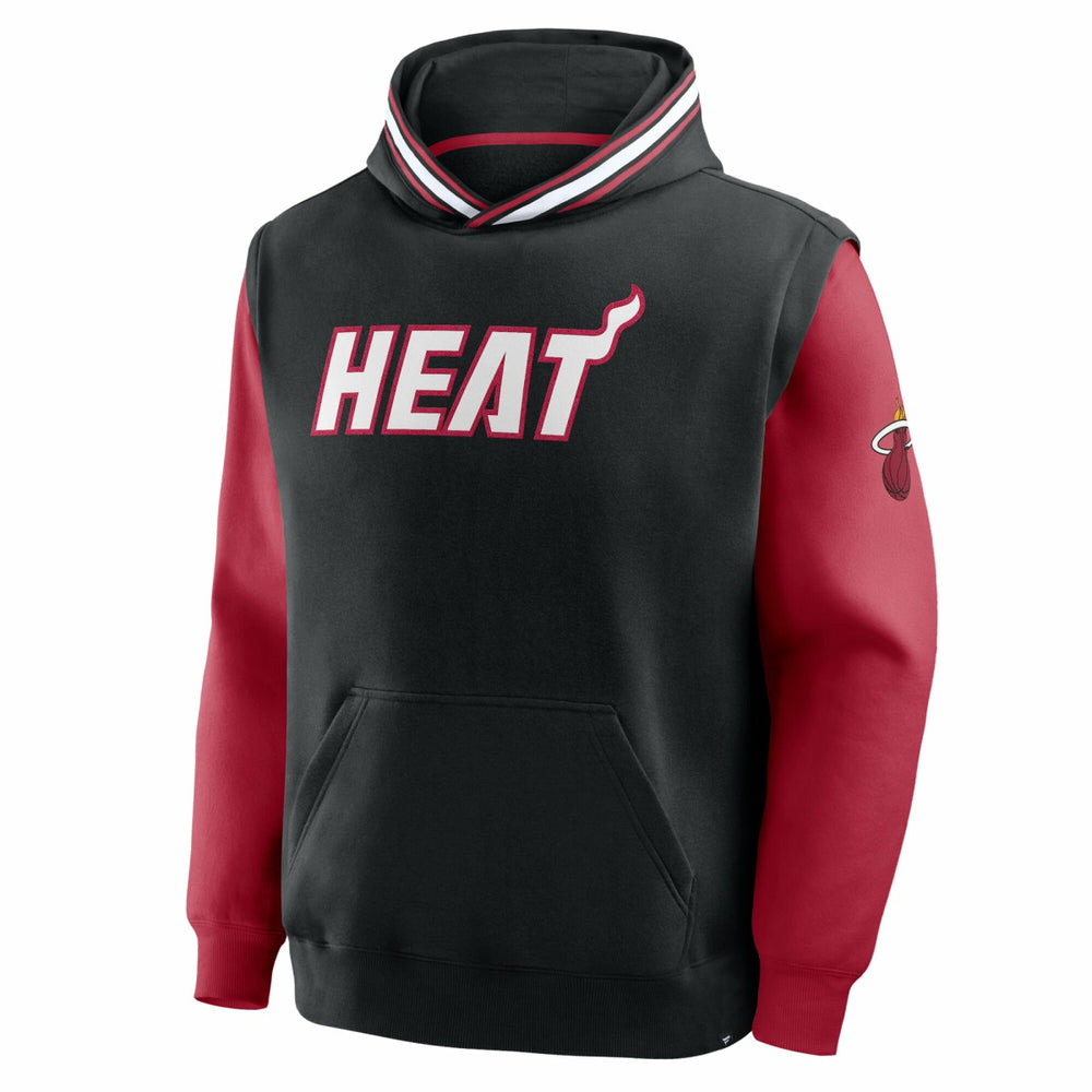 Miami Heat Half Court Shot Clock Fastbreak Hoodie Black/Red - Fanatics