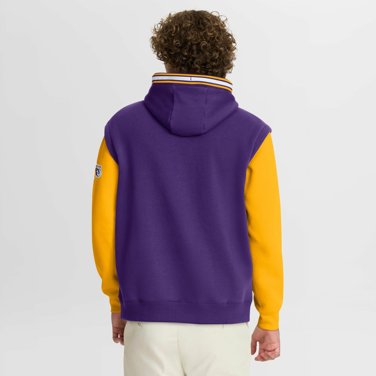 Los Angeles Lakers Half Court Shot Clock Fastbreak Hoodie Purple/Gold - Fanatics