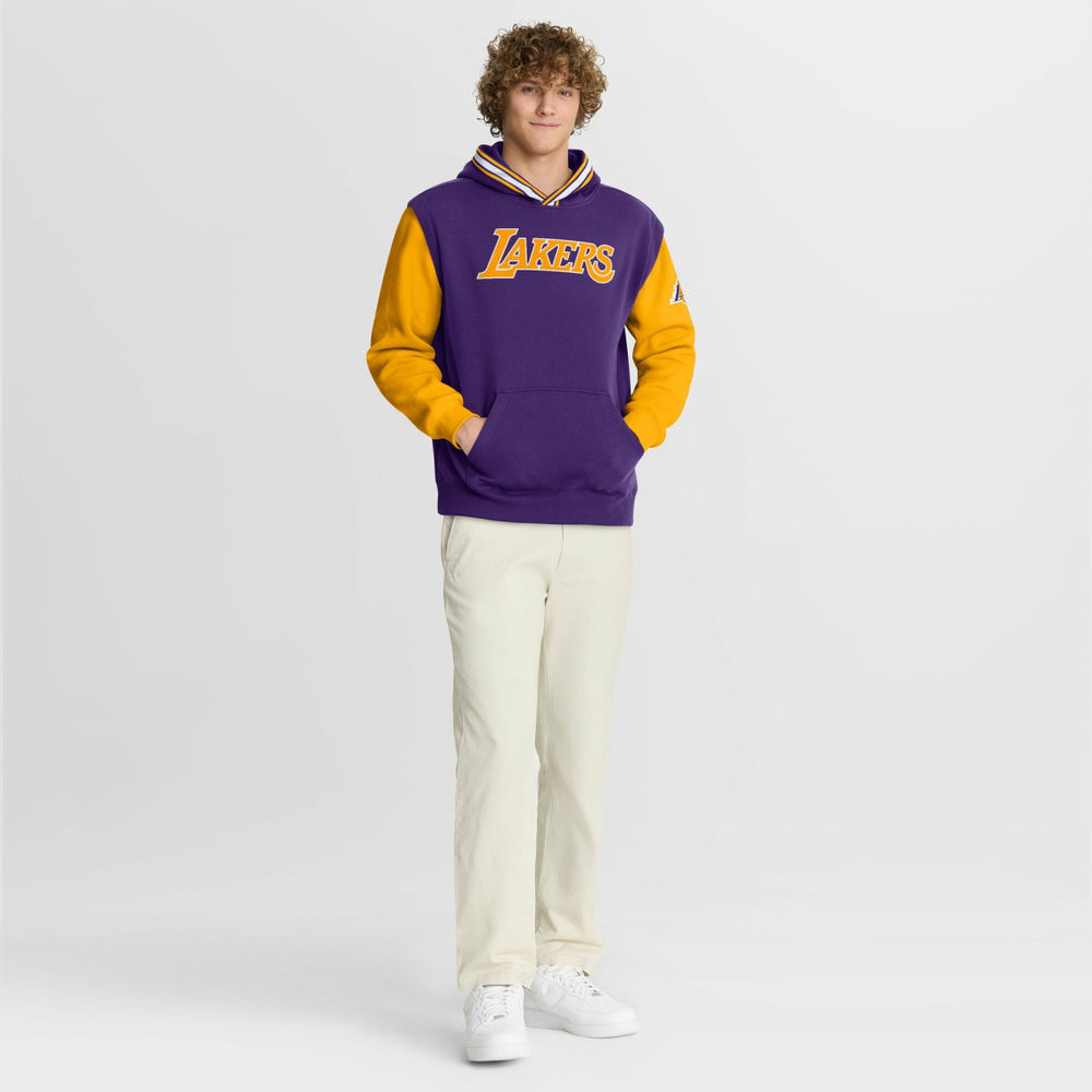 Los Angeles Lakers Half Court Shot Clock Fastbreak Hoodie Purple/Gold - Fanatics