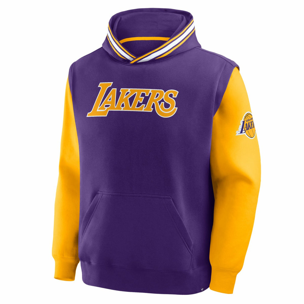 Los Angeles Lakers Half Court Shot Clock Fastbreak Hoodie Purple/Gold - Fanatics