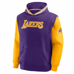 Los Angeles Lakers Half Court Shot Clock Fastbreak Hoodie Purple/Gold - Fanatics