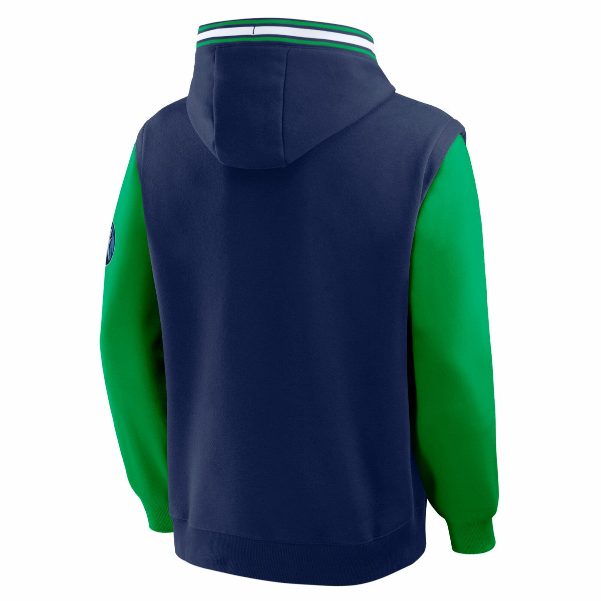 Minnesota Timberwolves Half Court Shot Clock Fastbreak Hoodie Navy/Green - Fanatics