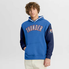 Oklahoma City Thunder Half Court Shot Clock Fastbreak Hoodie Blue/Navy - Fanatics