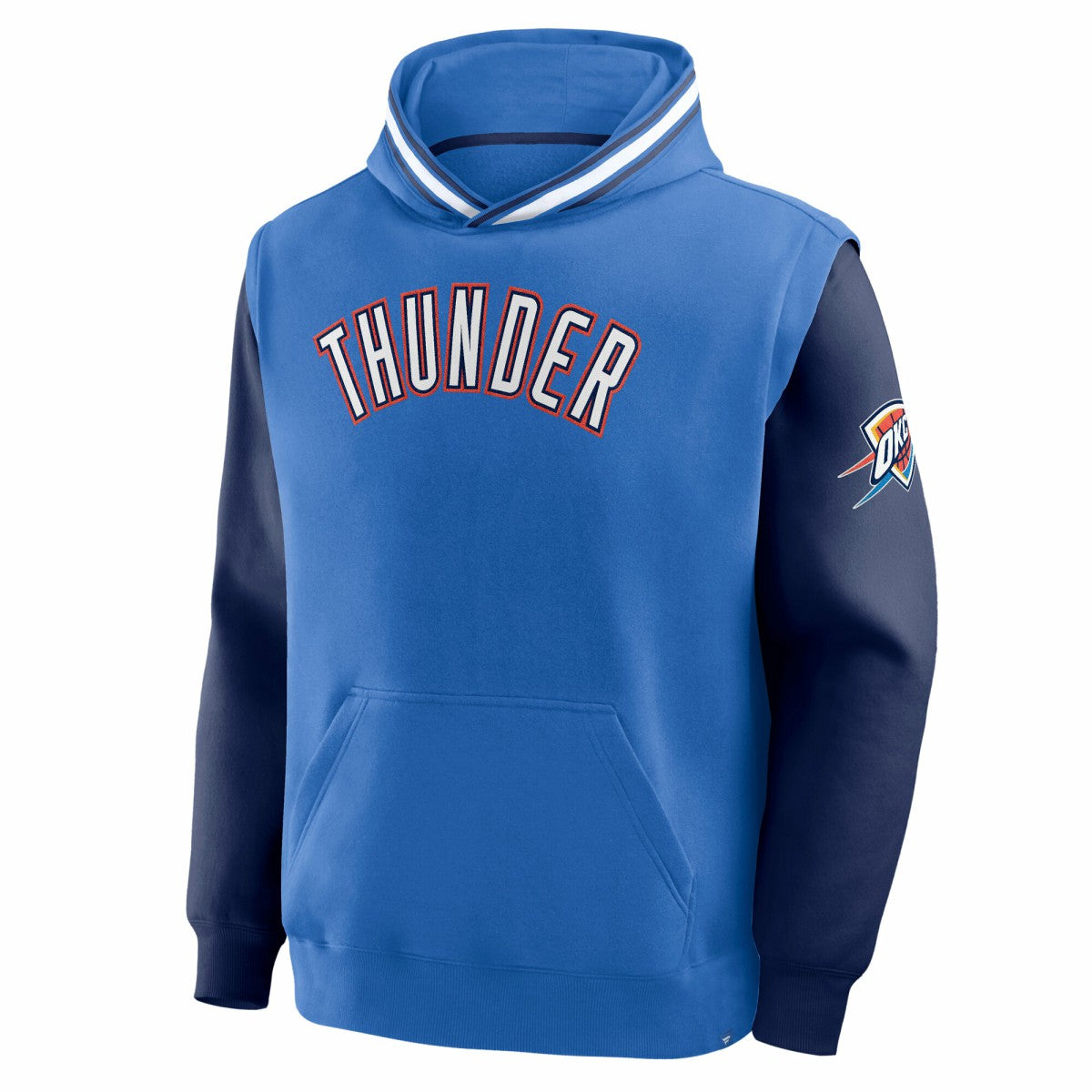 Oklahoma City Thunder Half Court Shot Clock Fastbreak Hoodie Blue/Navy - Fanatics