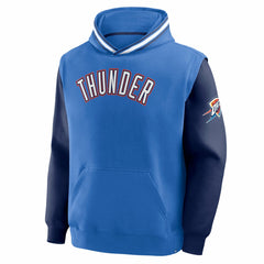Oklahoma City Thunder Half Court Shot Clock Fastbreak Hoodie Blue/Navy - Fanatics