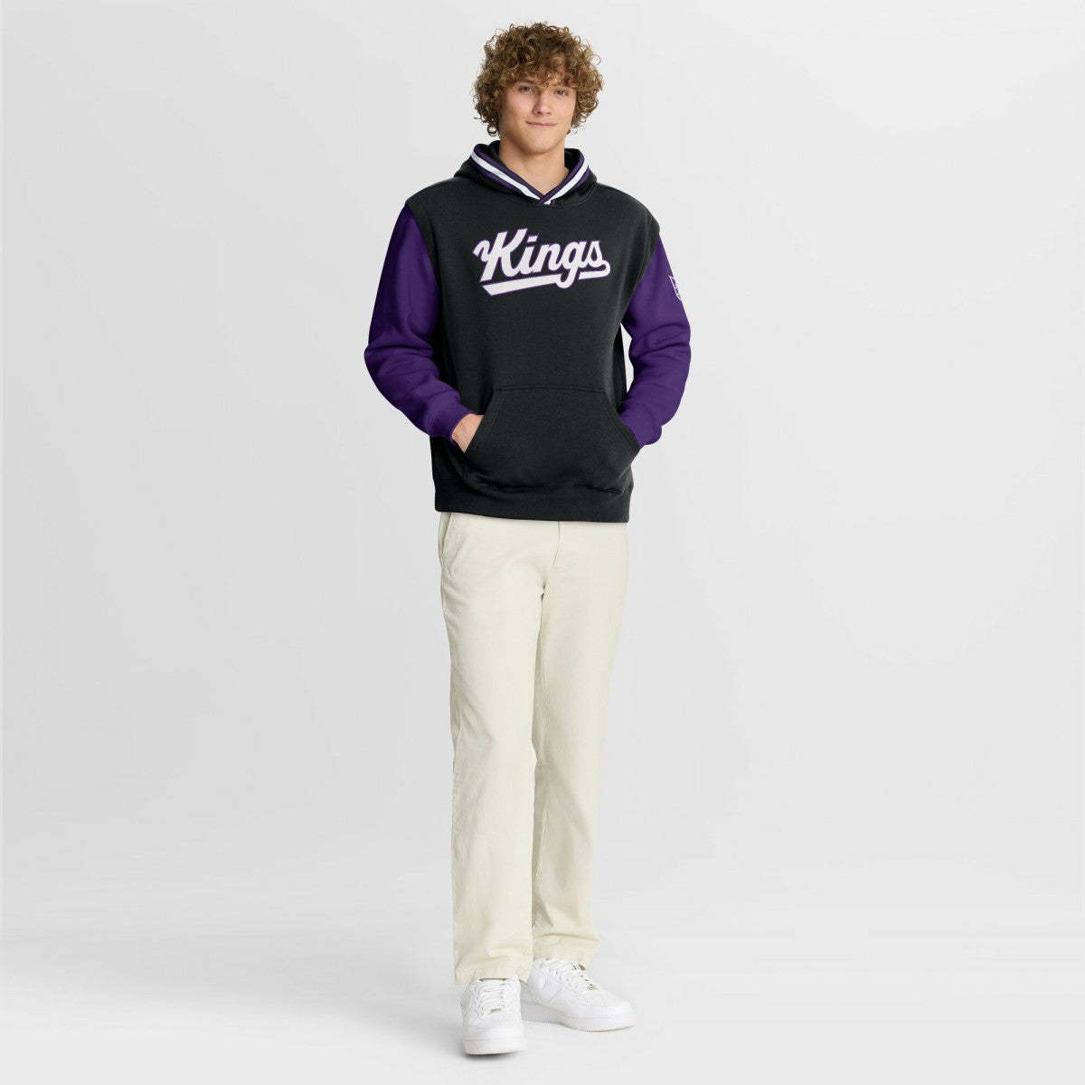 Sacramento Kings Half Court Shot Clock Fastbreak Hoodie Black/Purple - Fanatics
