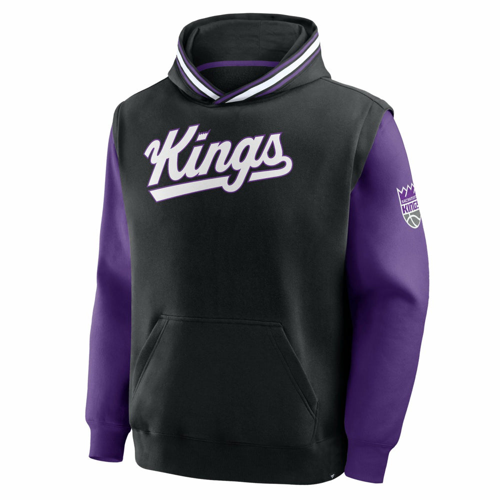 Sacramento Kings Half Court Shot Clock Fastbreak Hoodie Black/Purple - Fanatics