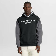 San Antonio Spurs Half Court Shot Clock Fastbreak Hoodie Black/Gray - Fanatics outlet