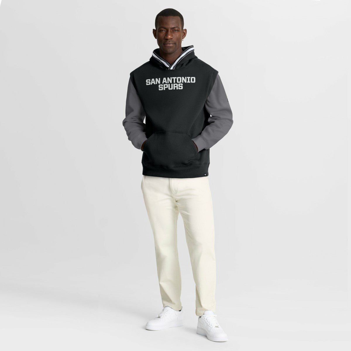 San Antonio Spurs Half Court Shot Clock Fastbreak Hoodie Black/Gray - Fanatics outlet