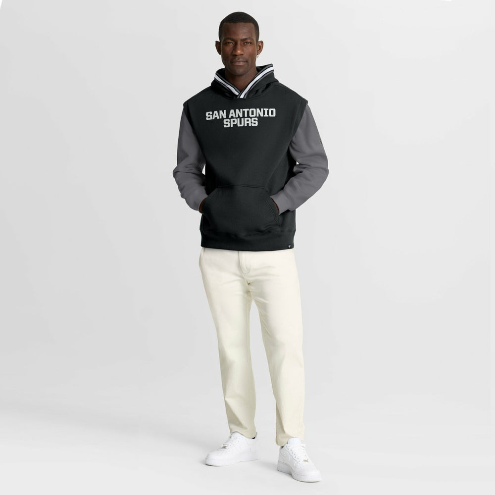San Antonio Spurs Half Court Shot Clock Fastbreak Hoodie Black/Gray - Fanatics outlet