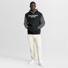 San Antonio Spurs Half Court Shot Clock Fastbreak Hoodie Black/Gray - Fanatics outlet