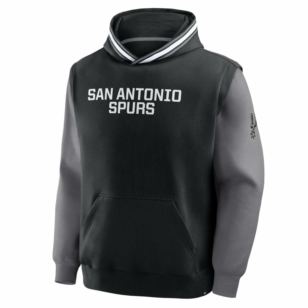San Antonio Spurs Half Court Shot Clock Fastbreak Hoodie Black/Gray - Fanatics outlet