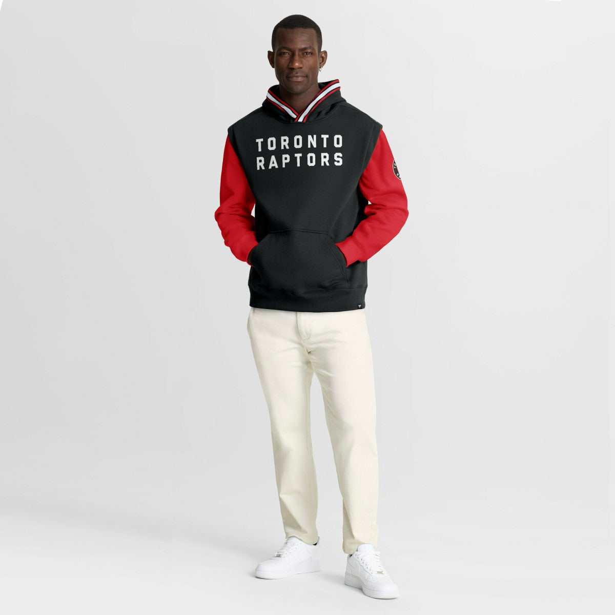 Toronto Raptors Half Court Shot Clock Fastbreak Hoodie Black/Red - Fanatics