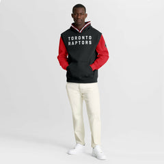 Toronto Raptors Half Court Shot Clock Fastbreak Hoodie Black/Red - Fanatics