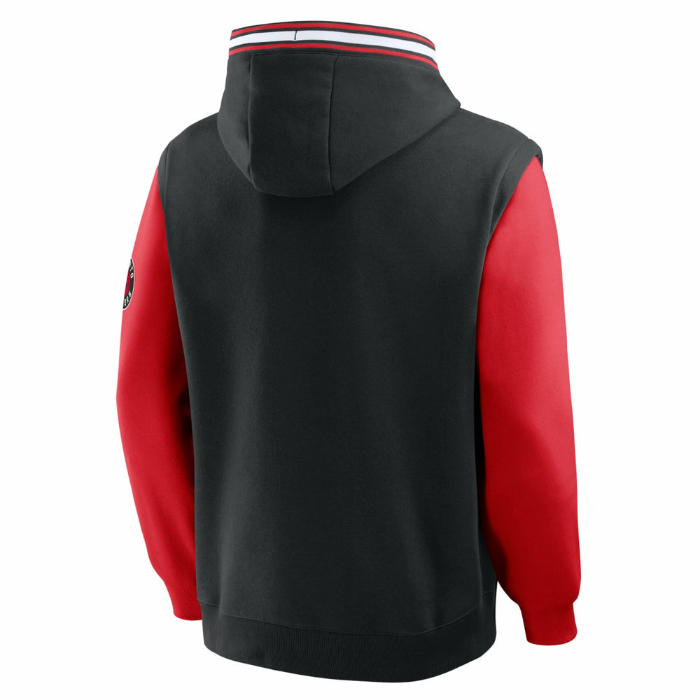 Toronto Raptors Half Court Shot Clock Fastbreak Hoodie Black/Red - Fanatics