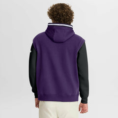 Utah Jazz Half Court Shot Clock Fastbreak Hoodie Purple/Black - Fanatics