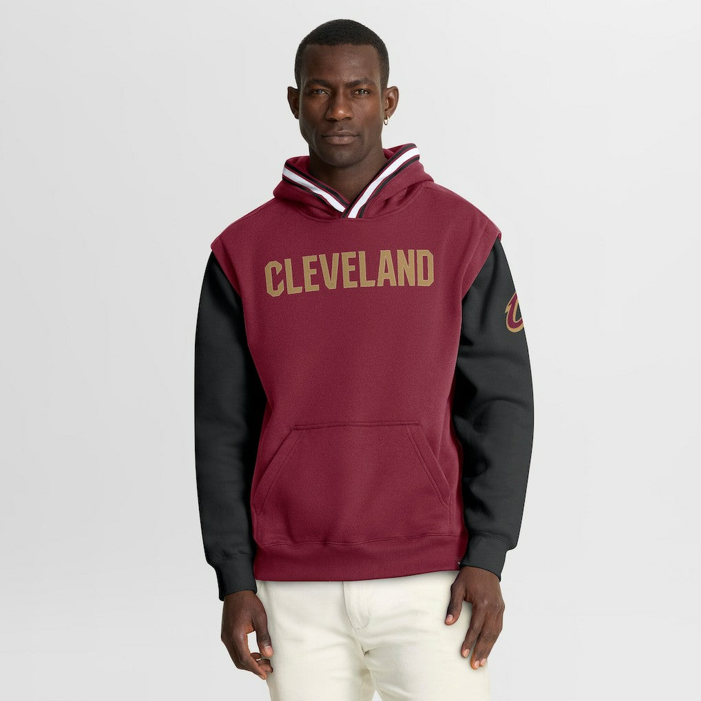 Cleveland Cavaliers Half Court Shot Clock Fastbreak Hoodie Wine/Black - Fanatics