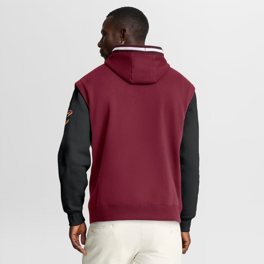 Cleveland Cavaliers Half Court Shot Clock Fastbreak Hoodie Wine/Black - Fanatics