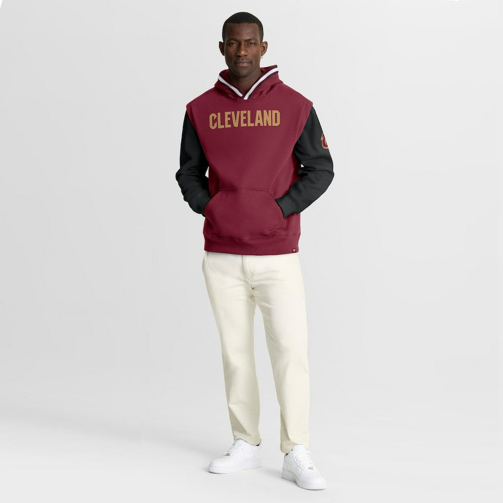 Cleveland Cavaliers Half Court Shot Clock Fastbreak Hoodie Wine/Black - Fanatics