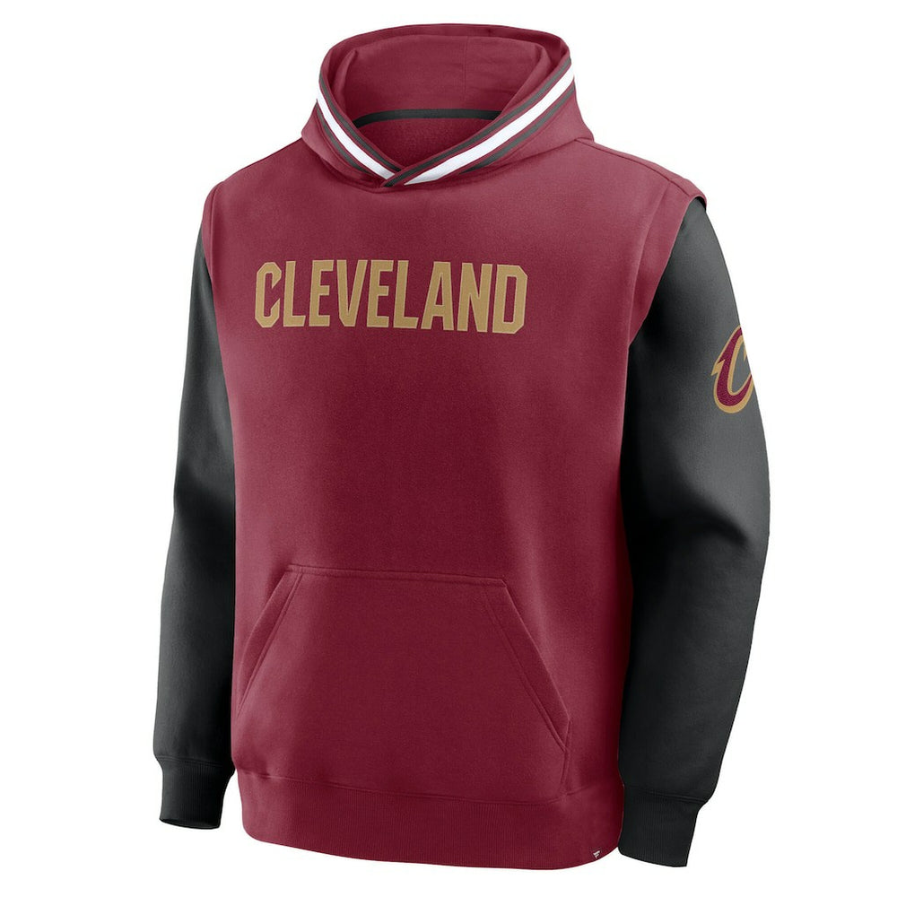 Cleveland Cavaliers Half Court Shot Clock Fastbreak Hoodie Wine/Black - Fanatics
