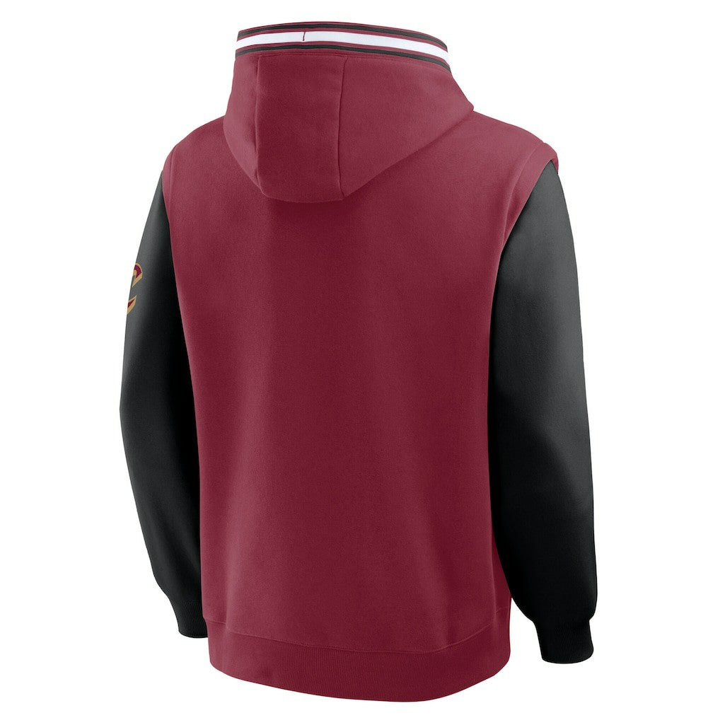 Cleveland Cavaliers Half Court Shot Clock Fastbreak Hoodie Wine/Black - Fanatics