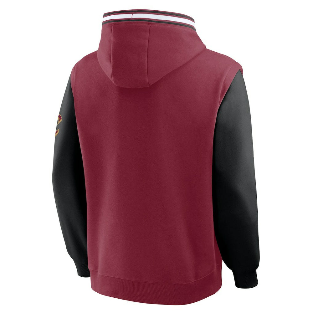 Cleveland Cavaliers Half Court Shot Clock Fastbreak Hoodie Wine/Black - Fanatics