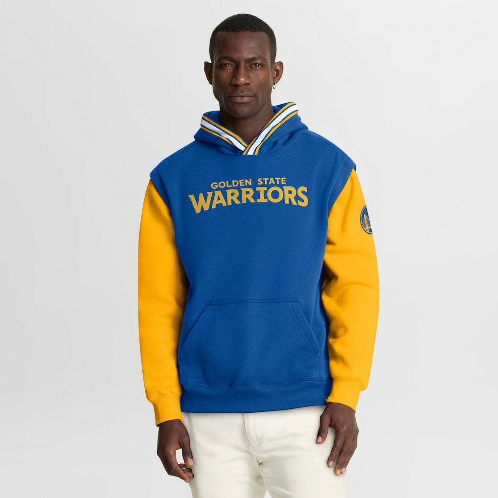 Golden State Warriors Half Court Shot Clock Fastbreak Hoodie Royal/Gold - Fanatics