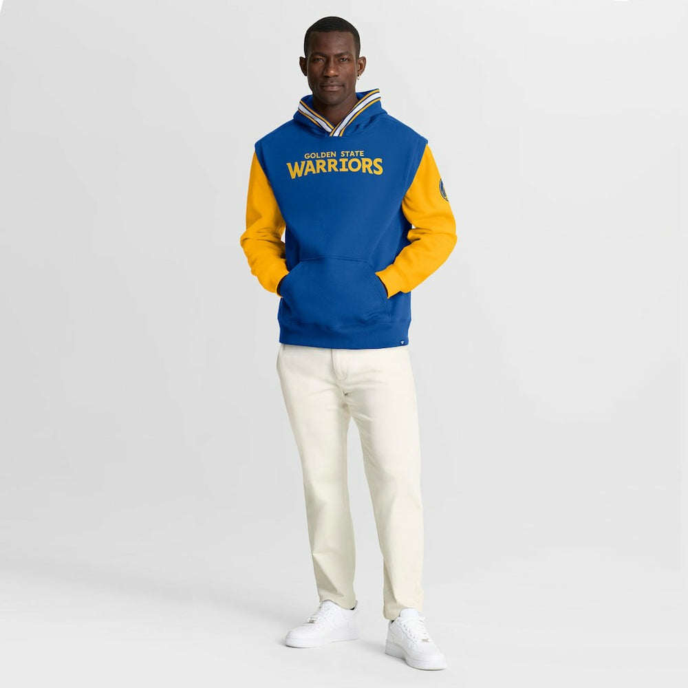 Golden State Warriors Half Court Shot Clock Fastbreak Hoodie Royal/Gold - Fanatics