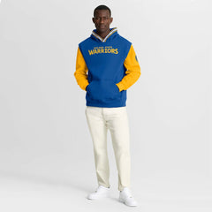 Golden State Warriors Half Court Shot Clock Fastbreak Hoodie Royal/Gold - Fanatics