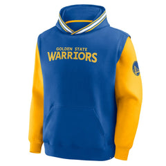 Golden State Warriors Half Court Shot Clock Fastbreak Hoodie Royal/Gold - Fanatics