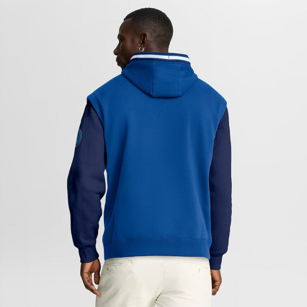 Dallas Mavericks Half Court Shot Clock Fastbreak Hoodie Blue/Navy - Fanatics