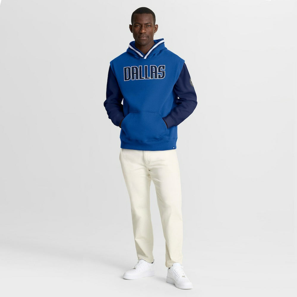 Dallas Mavericks Half Court Shot Clock Fastbreak Hoodie Blue/Navy - Fanatics