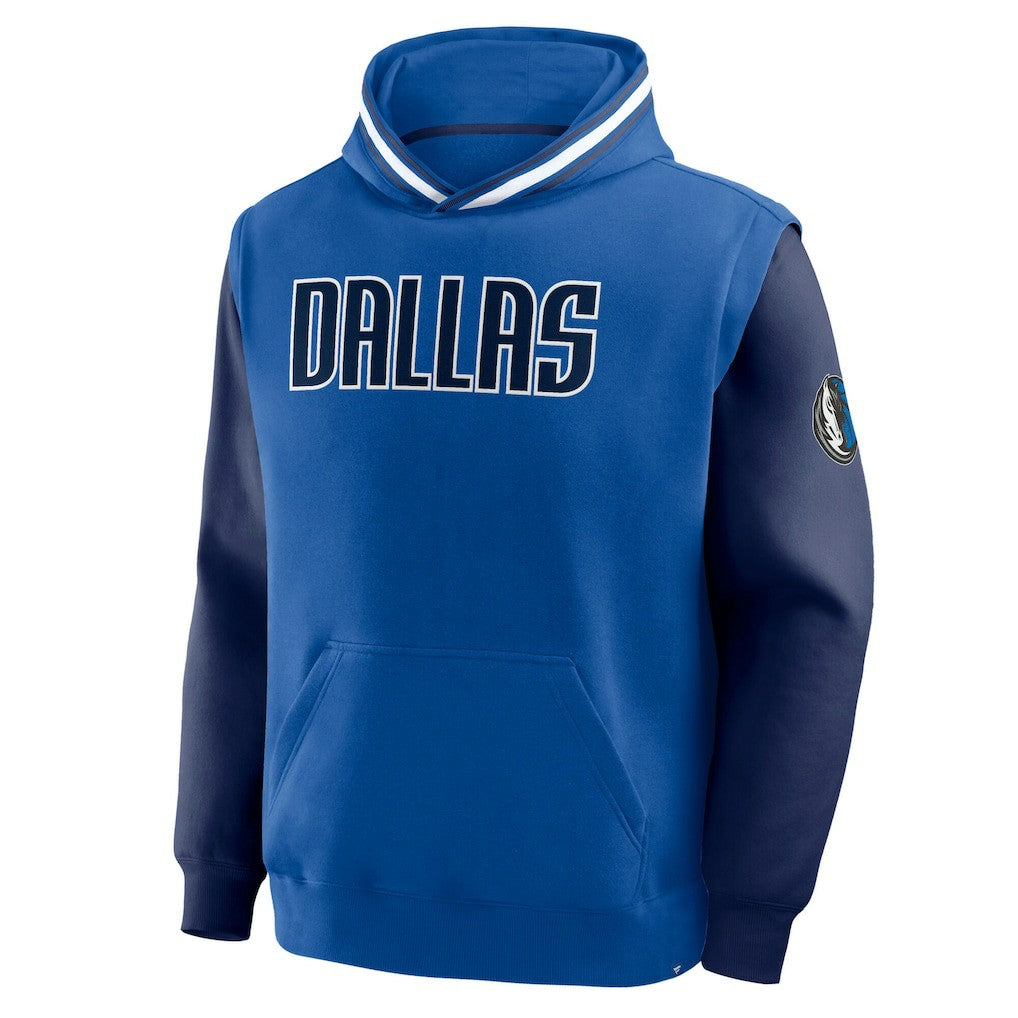 Dallas Mavericks Half Court Shot Clock Fastbreak Hoodie Blue/Navy - Fanatics
