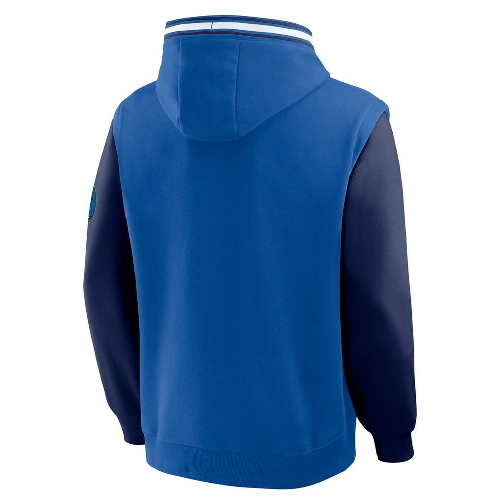 Dallas Mavericks Half Court Shot Clock Fastbreak Hoodie Blue/Navy - Fanatics