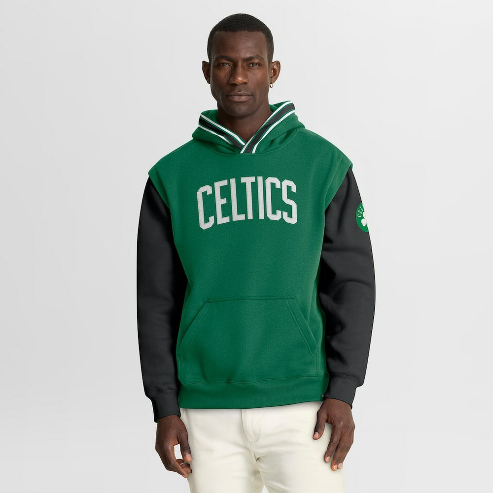 Boston Celtics Half Court Shot Clock Fastbreak Hoodie Kelly Green/Black - Fanatics