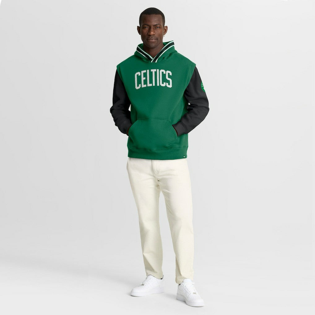 Boston Celtics Half Court Shot Clock Fastbreak Hoodie Kelly Green/Black - Fanatics