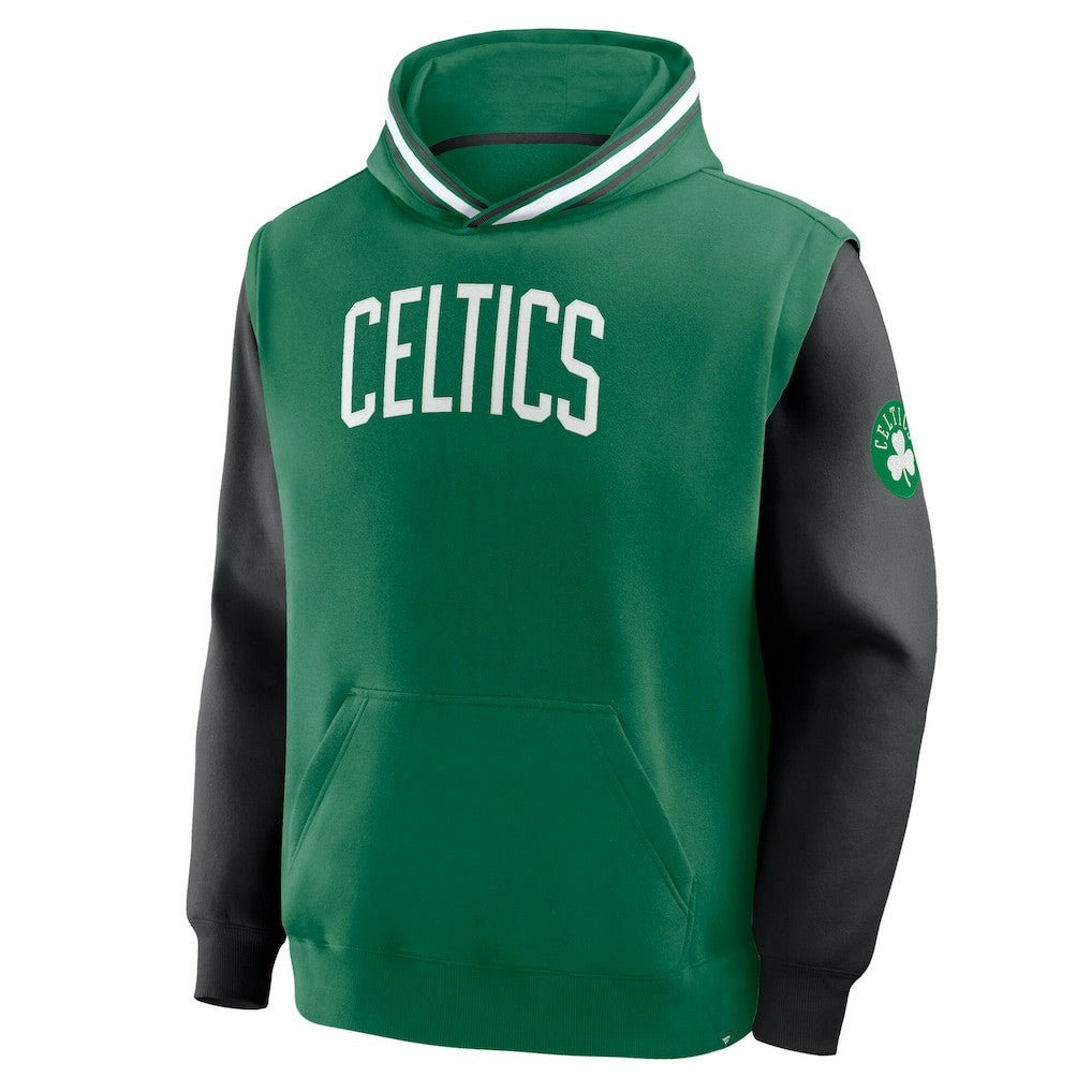 Boston Celtics Half Court Shot Clock Fastbreak Hoodie Kelly Green/Black - Fanatics