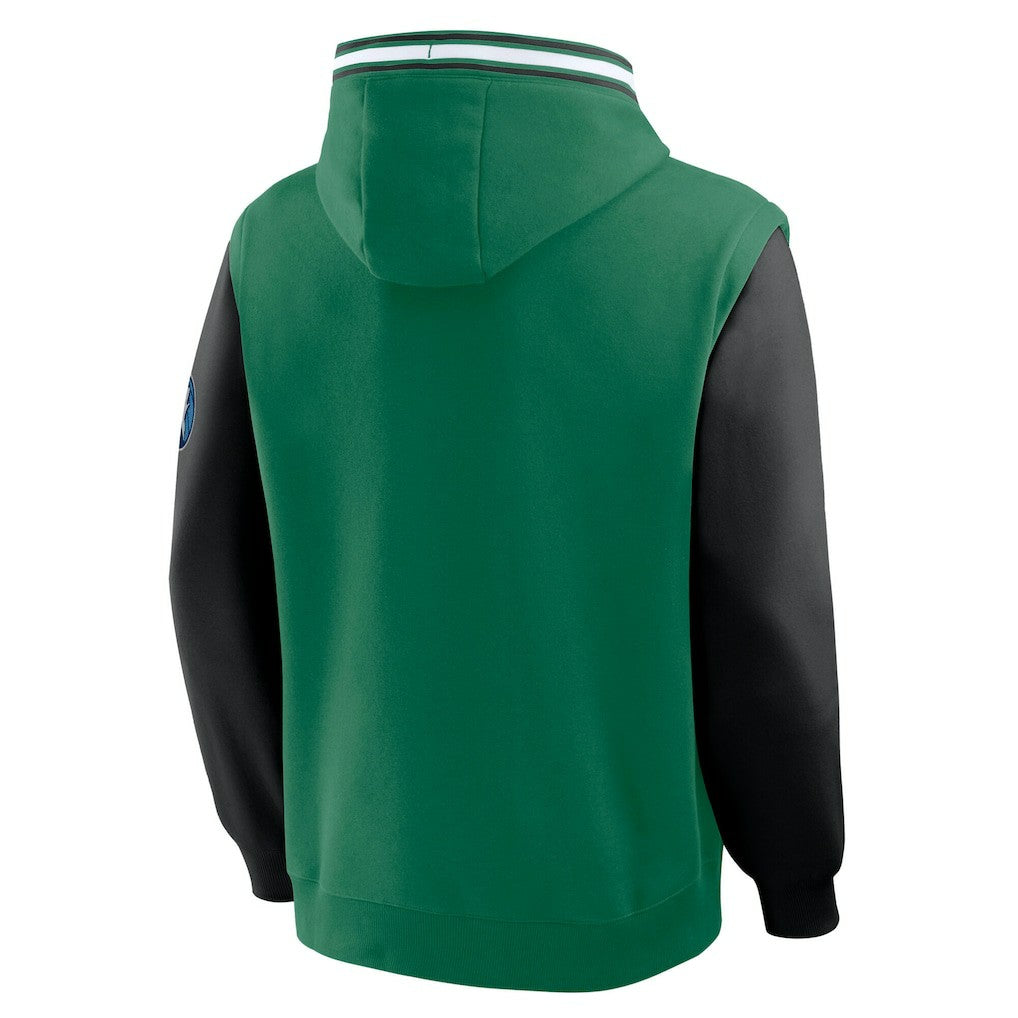Boston Celtics Half Court Shot Clock Fastbreak Hoodie Kelly Green/Black - Fanatics