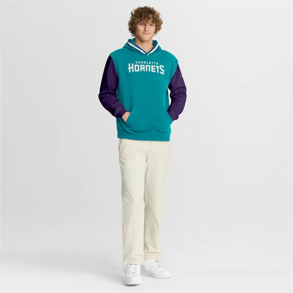 Charlotte Hornets Half Court Shot Clock Fastbreak Hoodie Teal/Purple - Fanatics